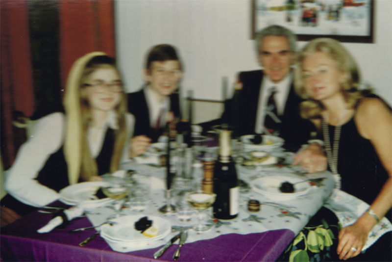 my mom, her mom and dad, and her brother