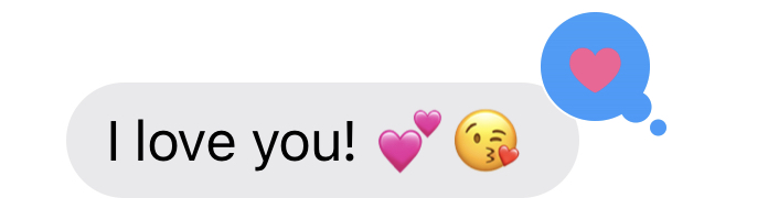 screenshot of mom's text to me